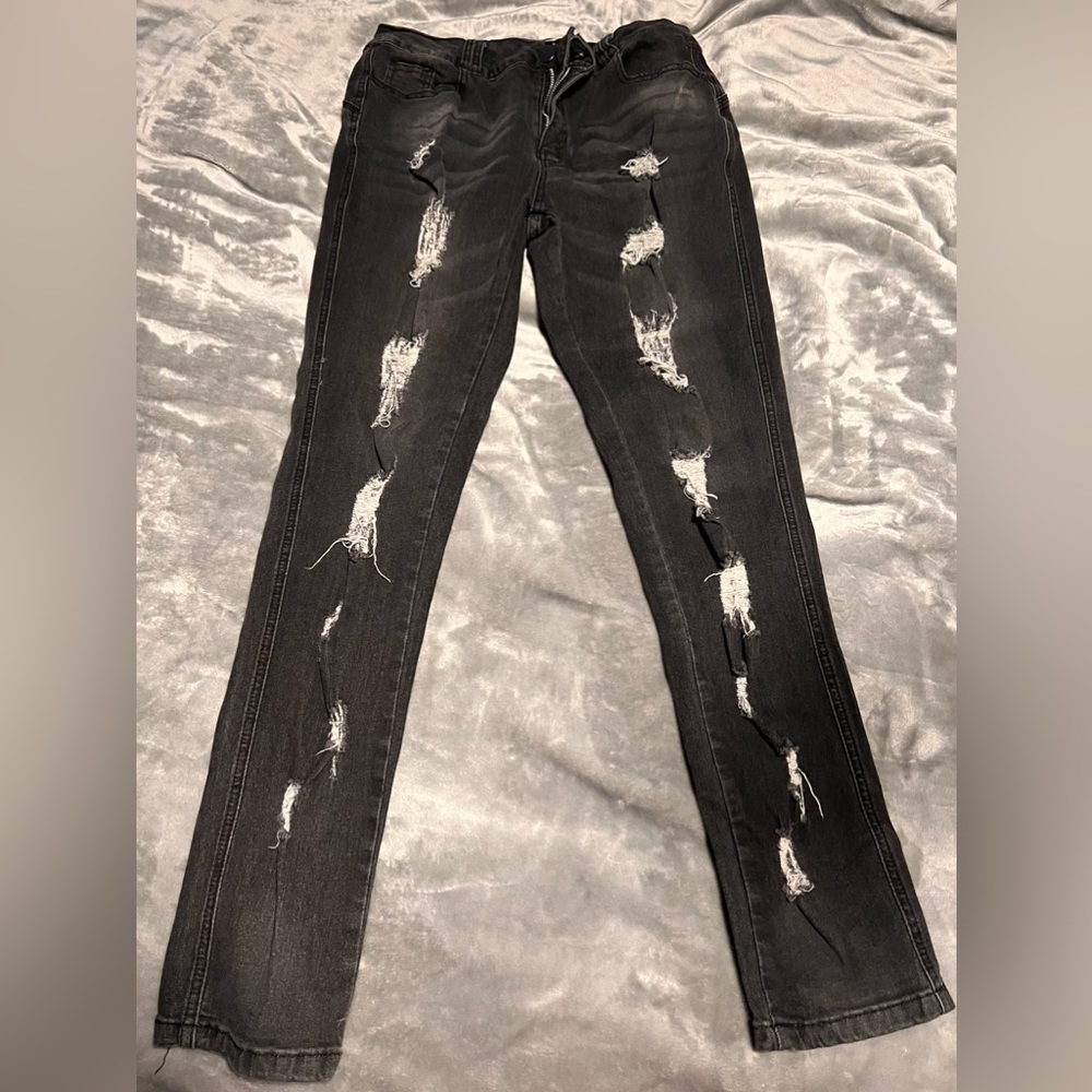 Black Ripped Jeans sz L